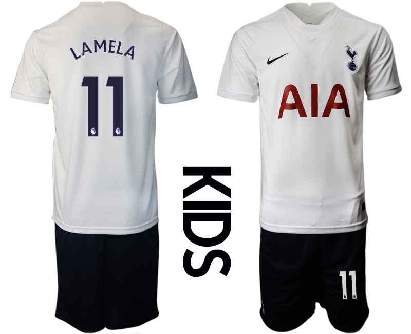 Youth 2021-2022 Club Tottenham home white #11 Nike Soccer Jersey